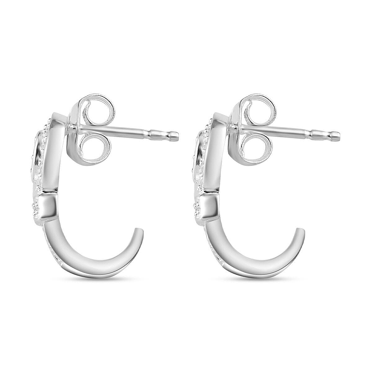 Bangkok Closeout Deal -Simulated Diamond Earrings in Sterling Silver