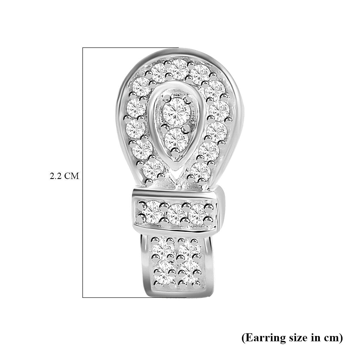 Bangkok Closeout Deal -Simulated Diamond Earrings in Sterling Silver