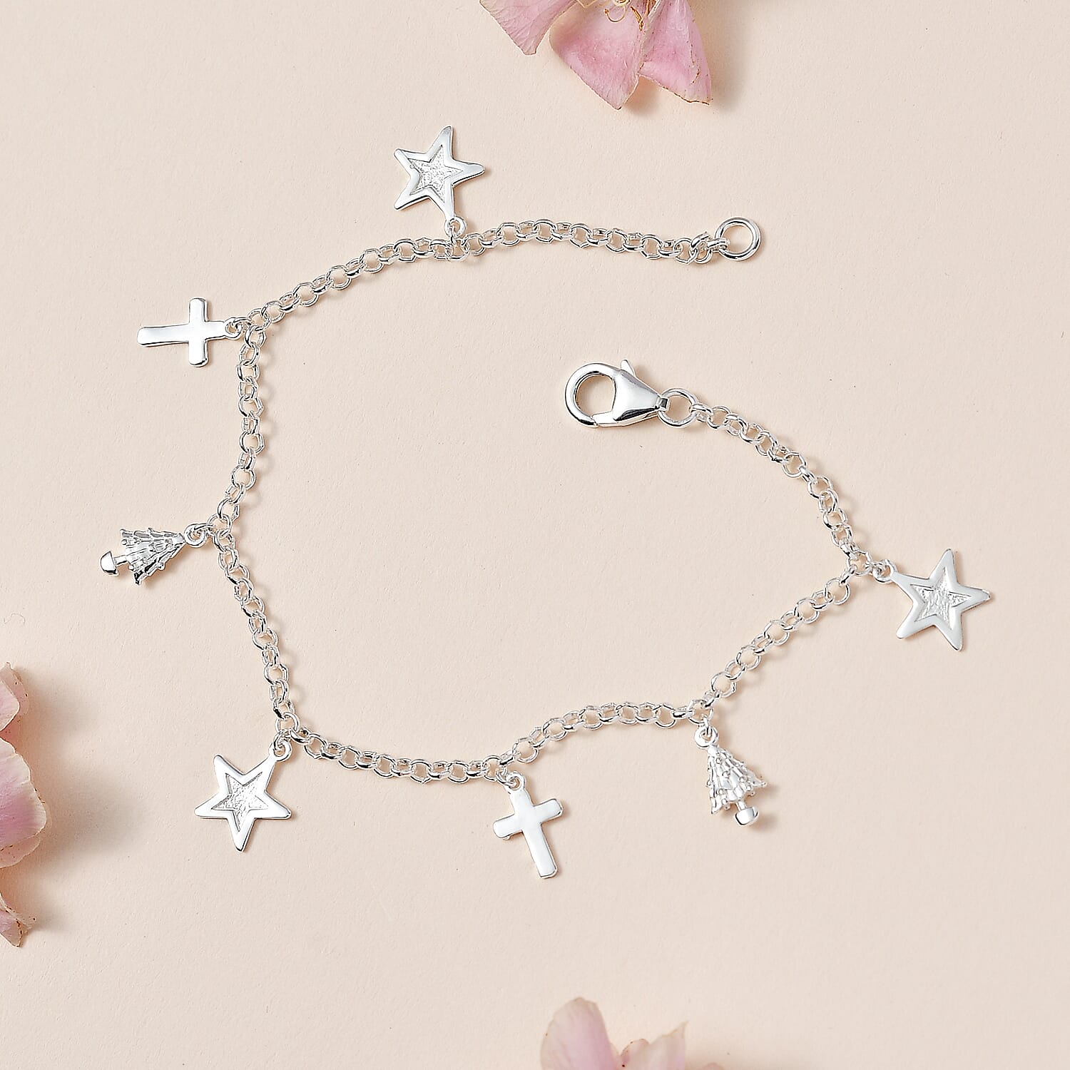 Sterling Silver Fancy Bracelet (Size - 7.5)