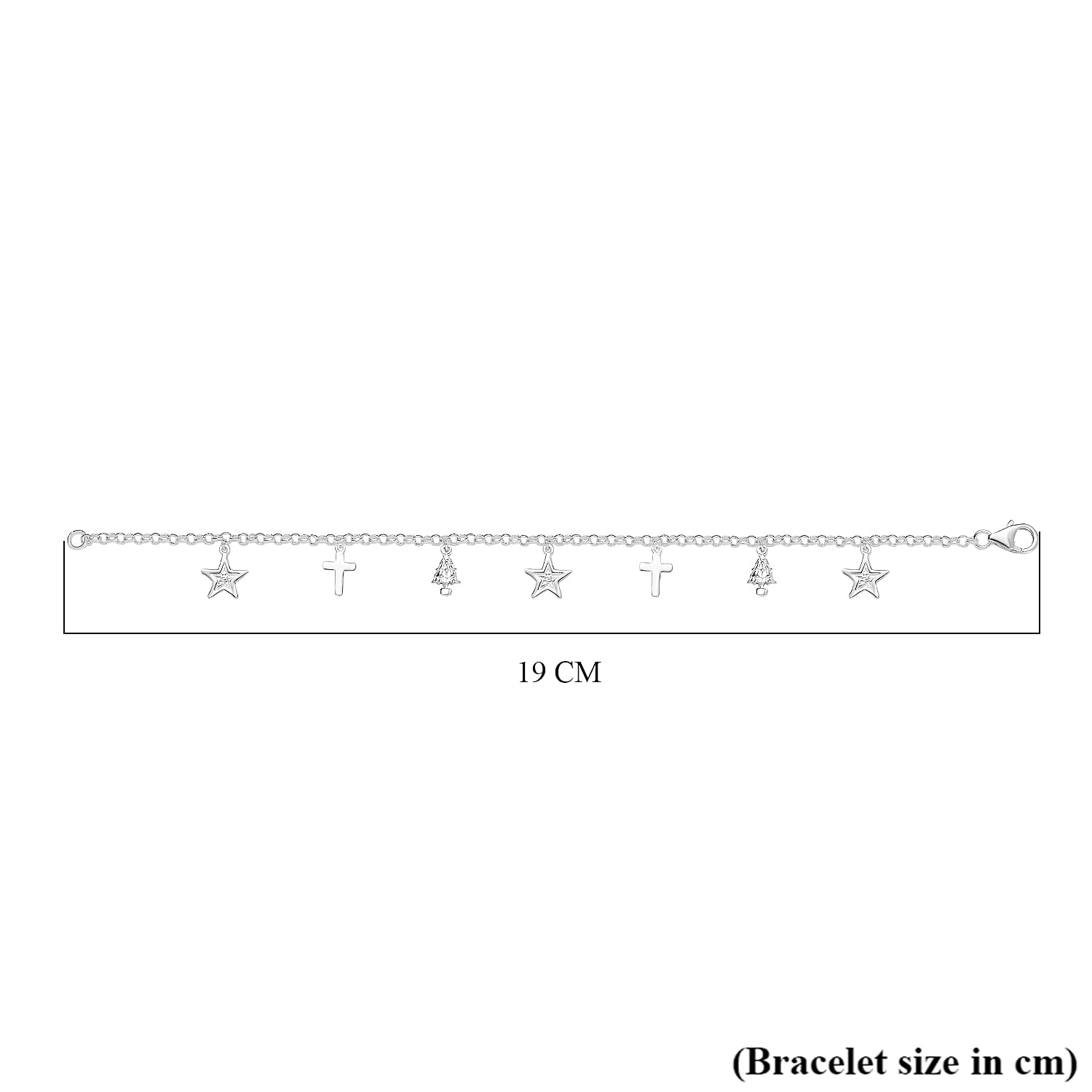 Sterling Silver Fancy Bracelet (Size - 7.5)