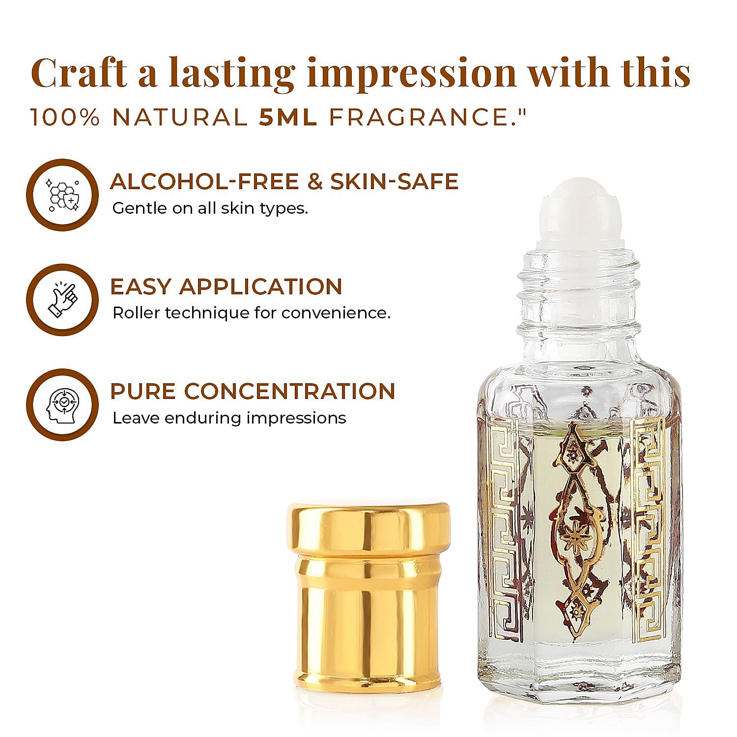 Jaipur Fragrances - 100% Natural Concentrated Perfume Greek Goddess Collection - Gaia (5 ml)