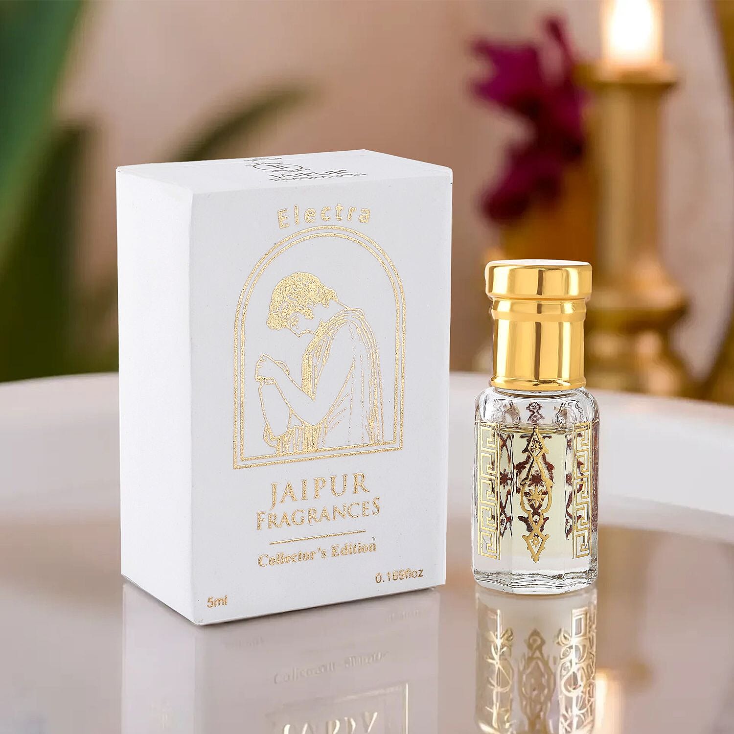 Jaipur Fragrances - 100% Natural Concentrated Perfume Greek Goddess Collection - Electra (5 ml)