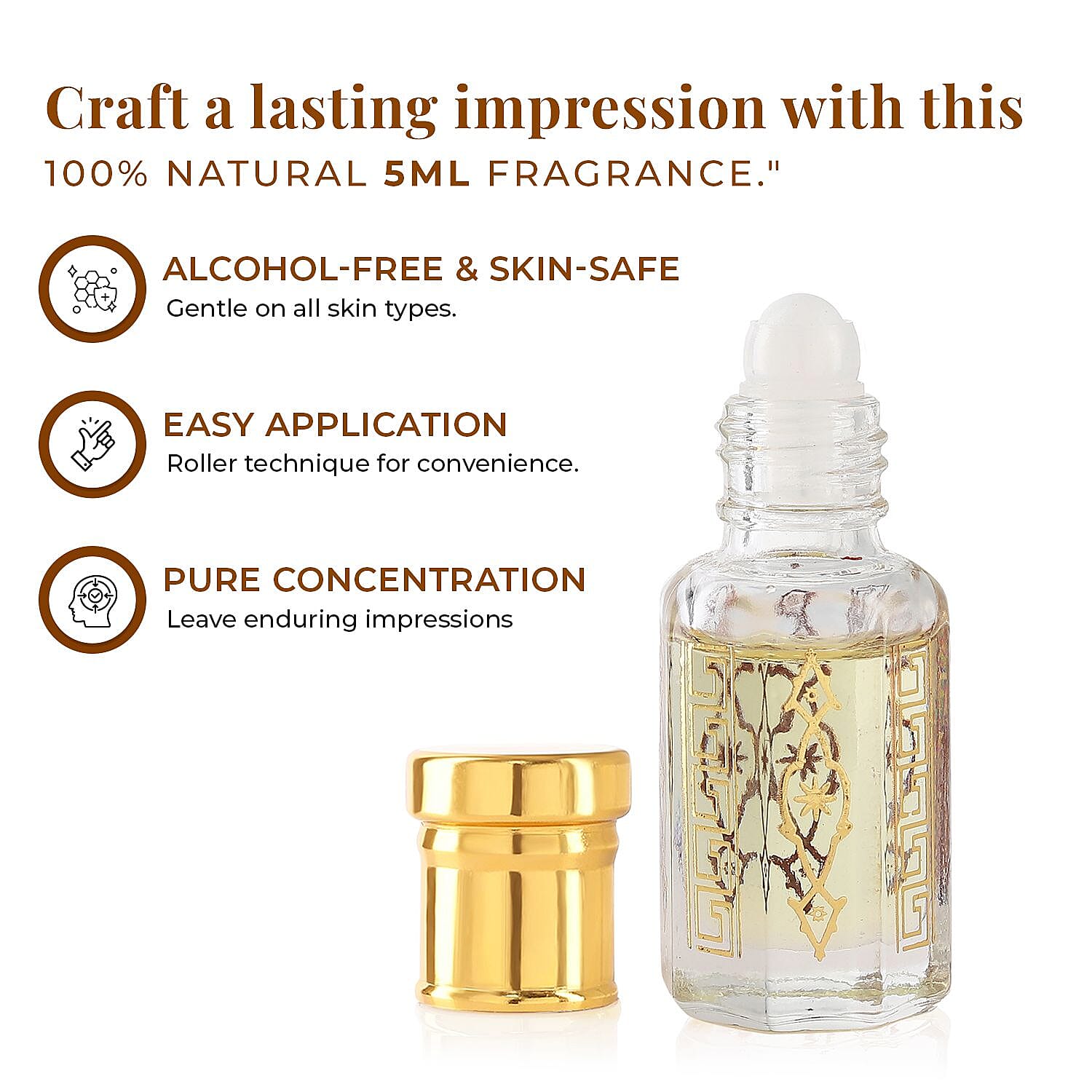 Jaipur Fragrances - 100% Natural Concentrated Perfume Greek Goddess Collection - Electra (5 ml)