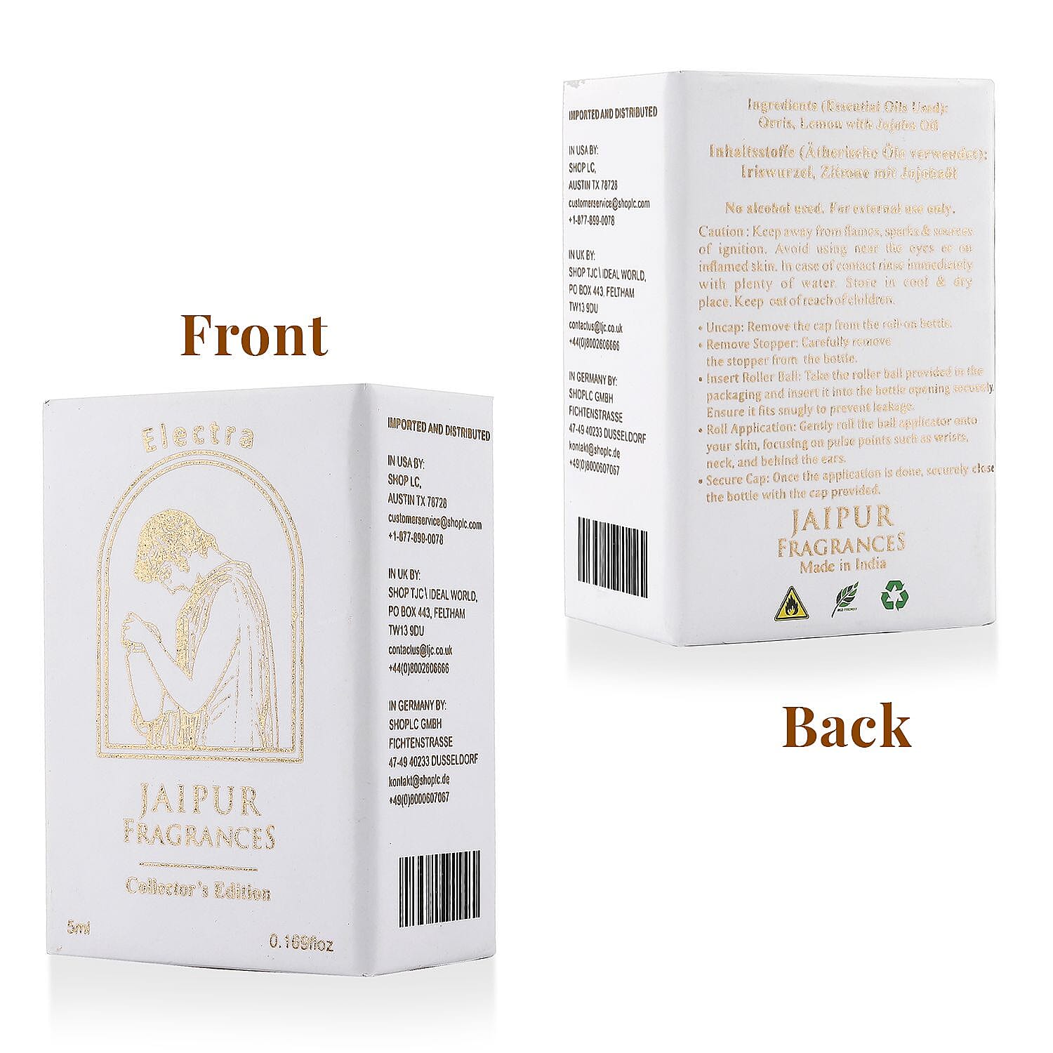 Jaipur Fragrances - Greek Goddess Collection - Electra (5 ml)