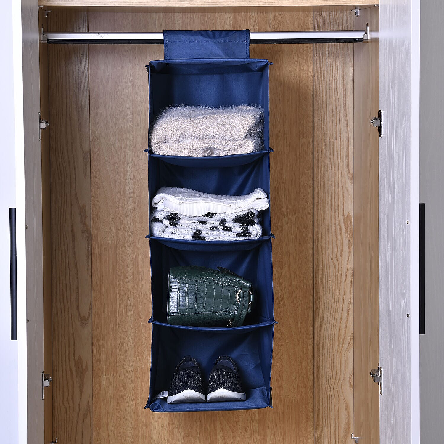 Homesmart 4 layer Hanging Organizer (Size 78x30x30 cm) - London Blue