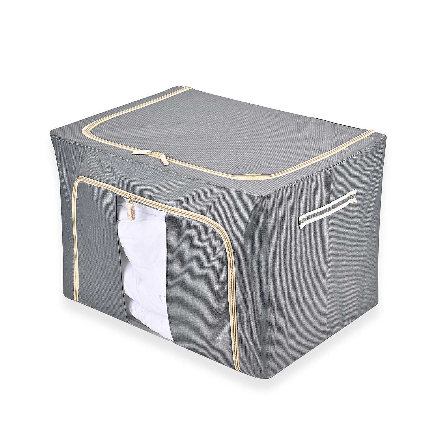 Homesmart Storage Box with Metal Frame (Size 60x42x40 cm) - Grey