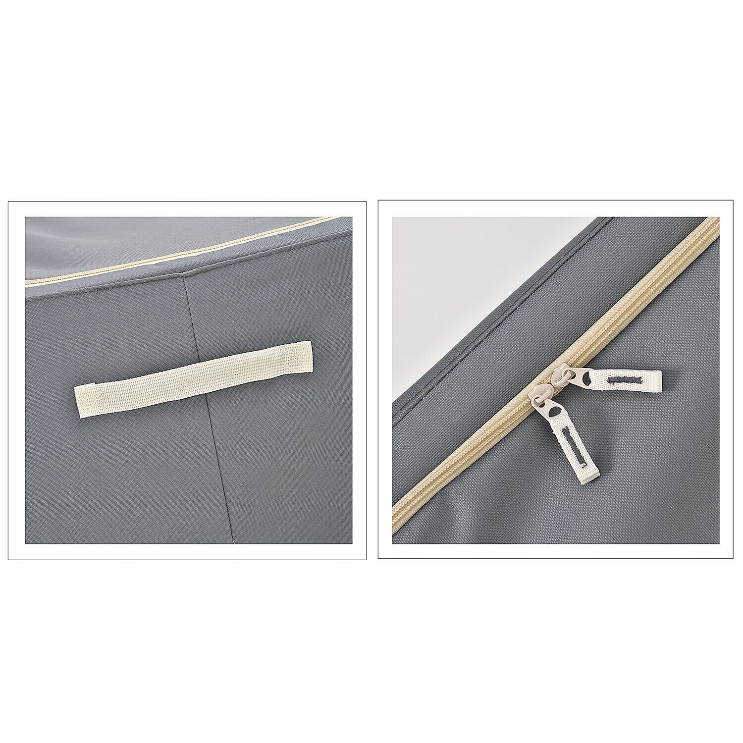 Homesmart Storage Box with Metal Frame (Size 60x42x40 cm) - Grey