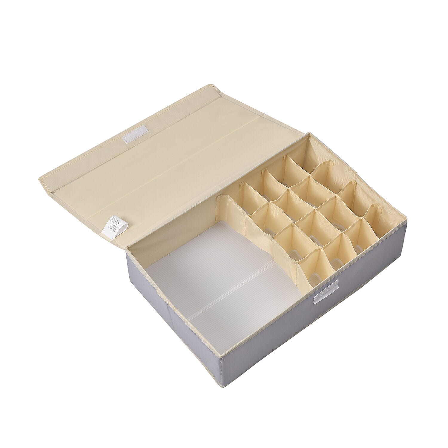 Homesmart 17 Compartment Storage Box - Shelf Organiser (Size 44x28x12 cm) - Grey