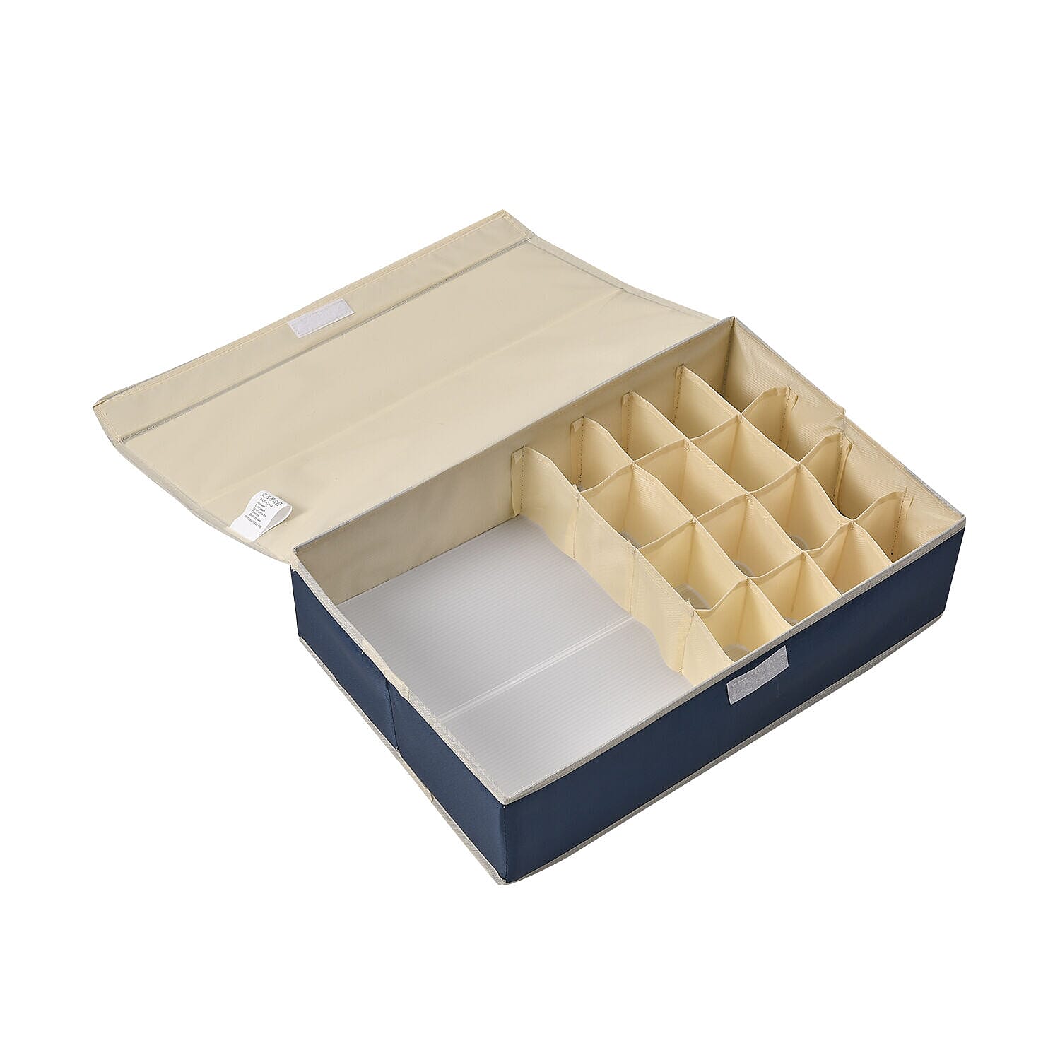 Homesmart 17 Compartment Storage Box - Shelf Organiser (Size 44x28x12 cm) - Blue