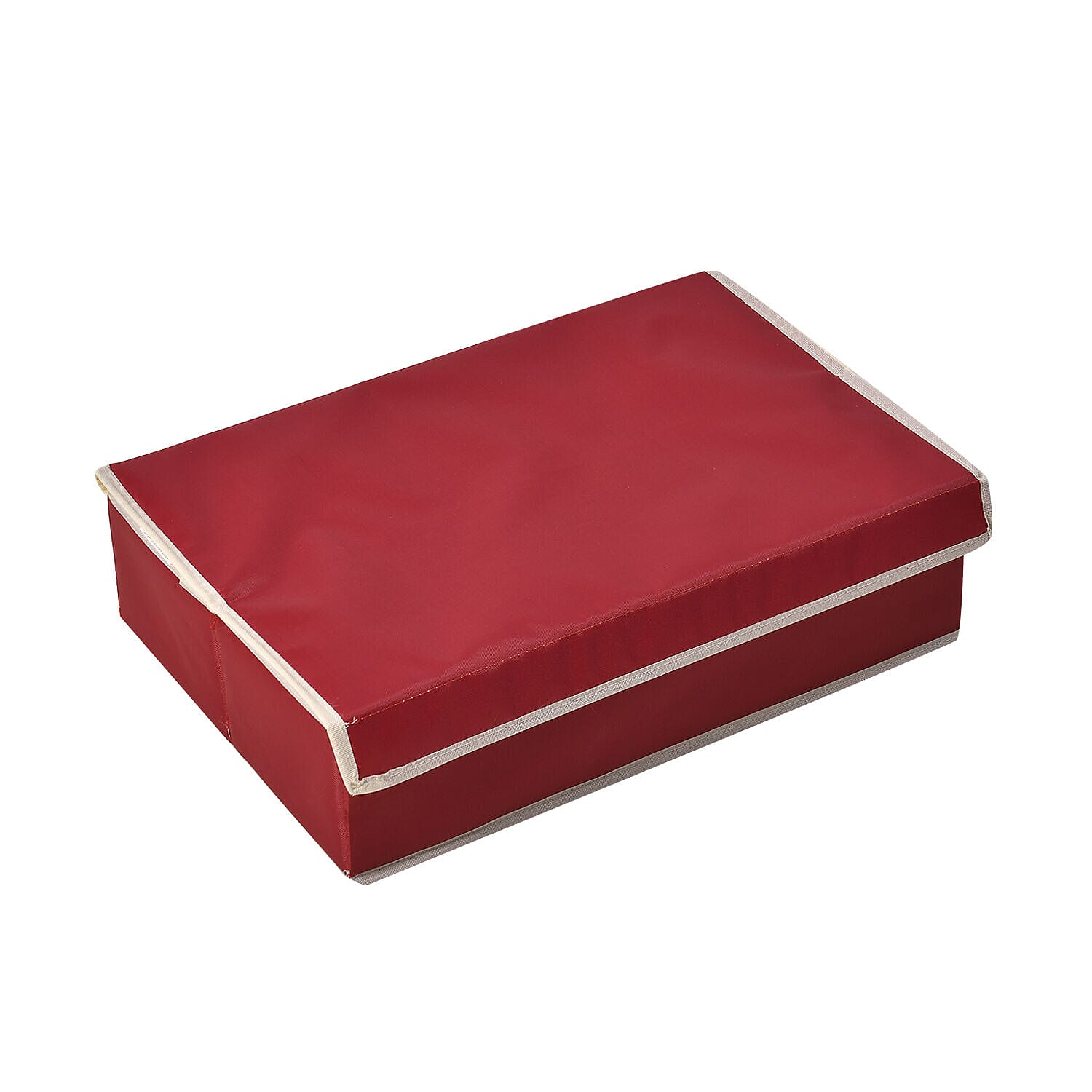 Homesmart 17 Compartment Storage Box - Shelf Organiser (Size 44x28x12 cm) - Burgundy