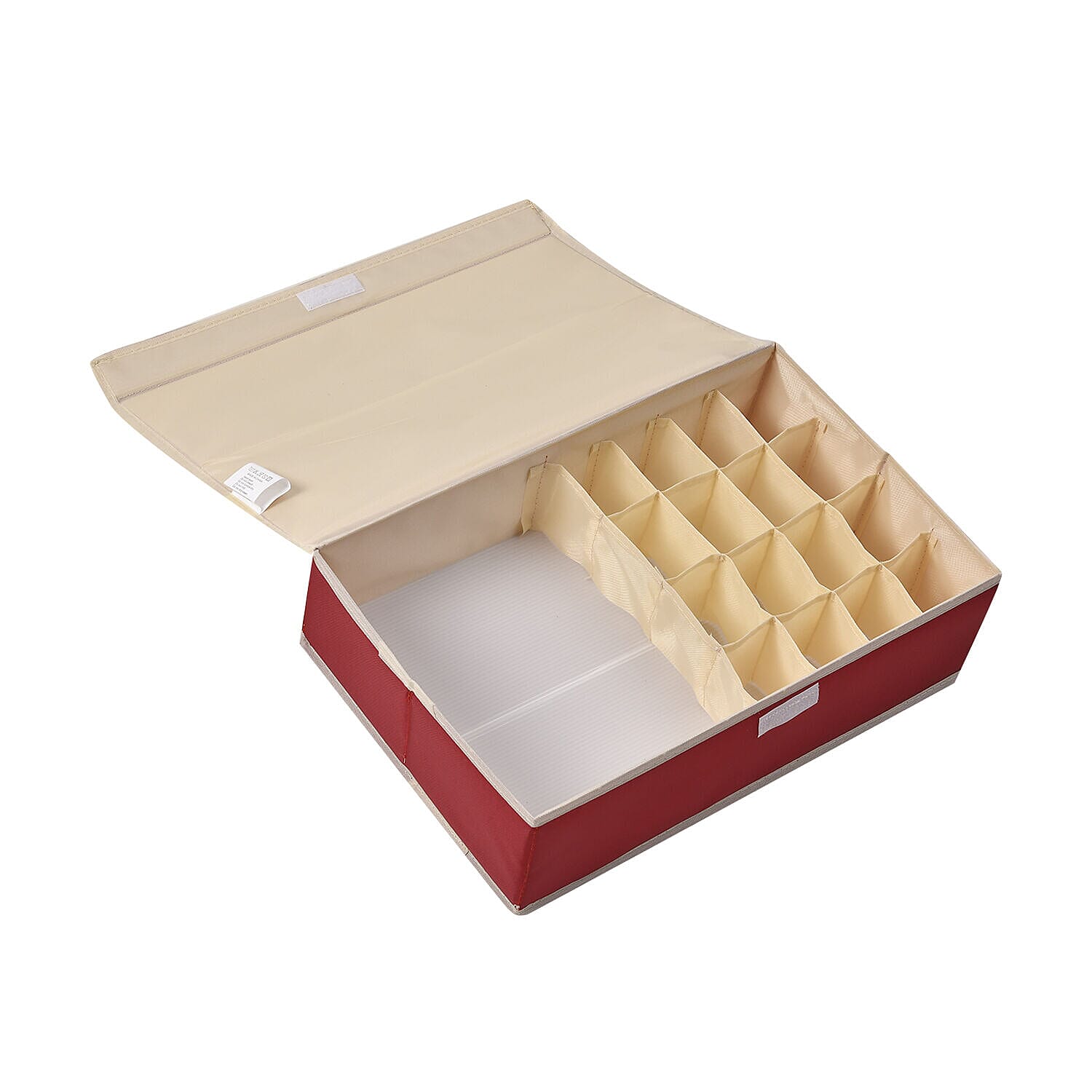 Homesmart 17 Compartment Storage Box - Shelf Organiser (Size 44x28x12 cm) - Burgundy