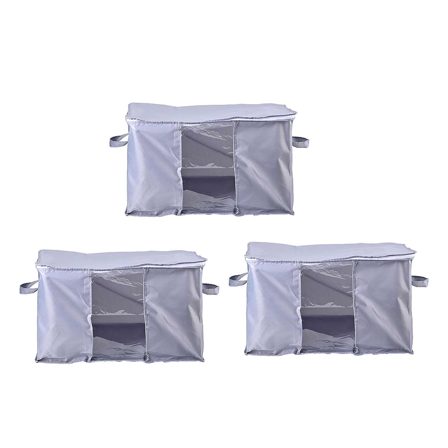 Set-of-3-Homesmart-Stackable-Storage-Bags-Size-60x40x35-cm-Grey