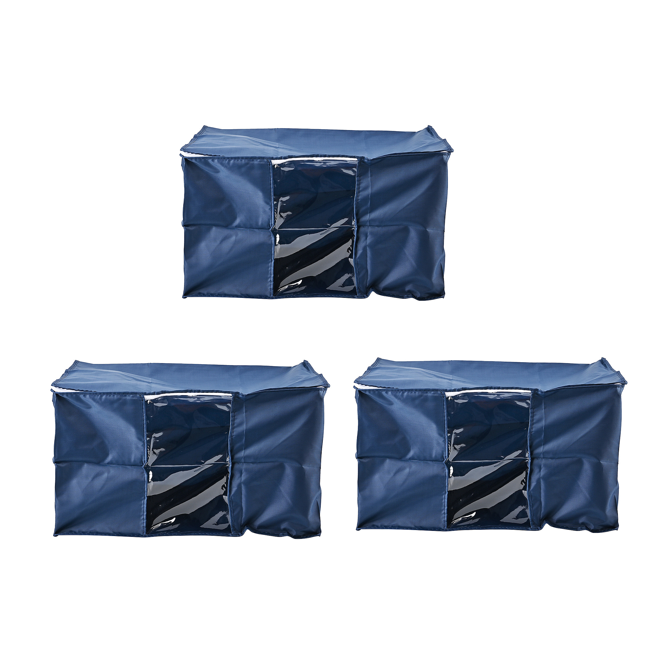 Set-of-3-Homesmart-Stackable-Storage-Bags-Size-60x40x35-cm-Navy