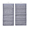Set of 2 - Homesmart Double Sided Hanging Storage Organizer with 15 & 30 Compartments (Size 80x40x15 cm) - Grey