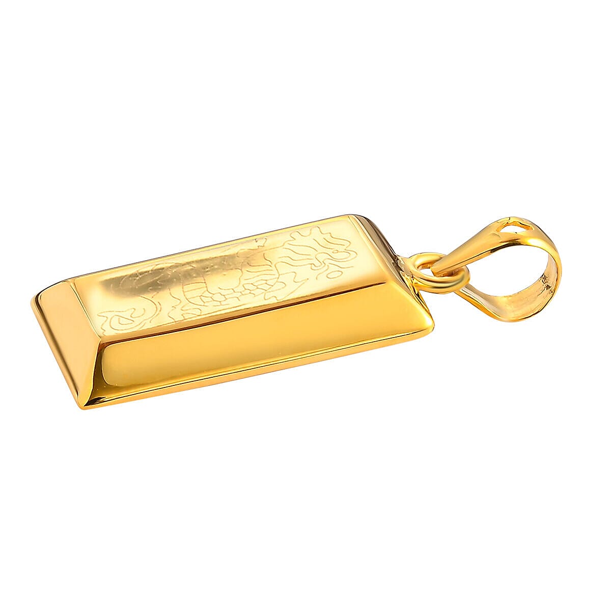 18K Yellow Gold Dragon Pendant