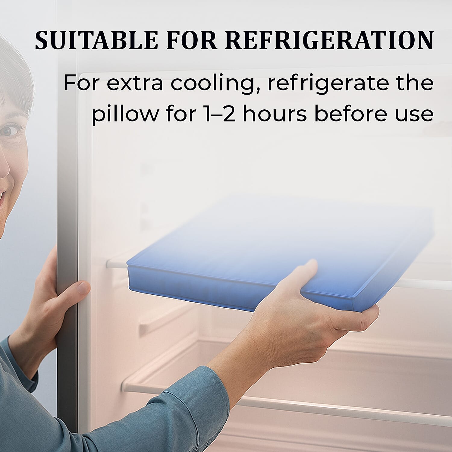 Homesmart Chillmax Pillow- Cooling Gel Pads for Pillows (Size 40x50 cm) - Blue