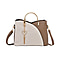 Convertible Bag with Detachable Long strap - Burgundy & White