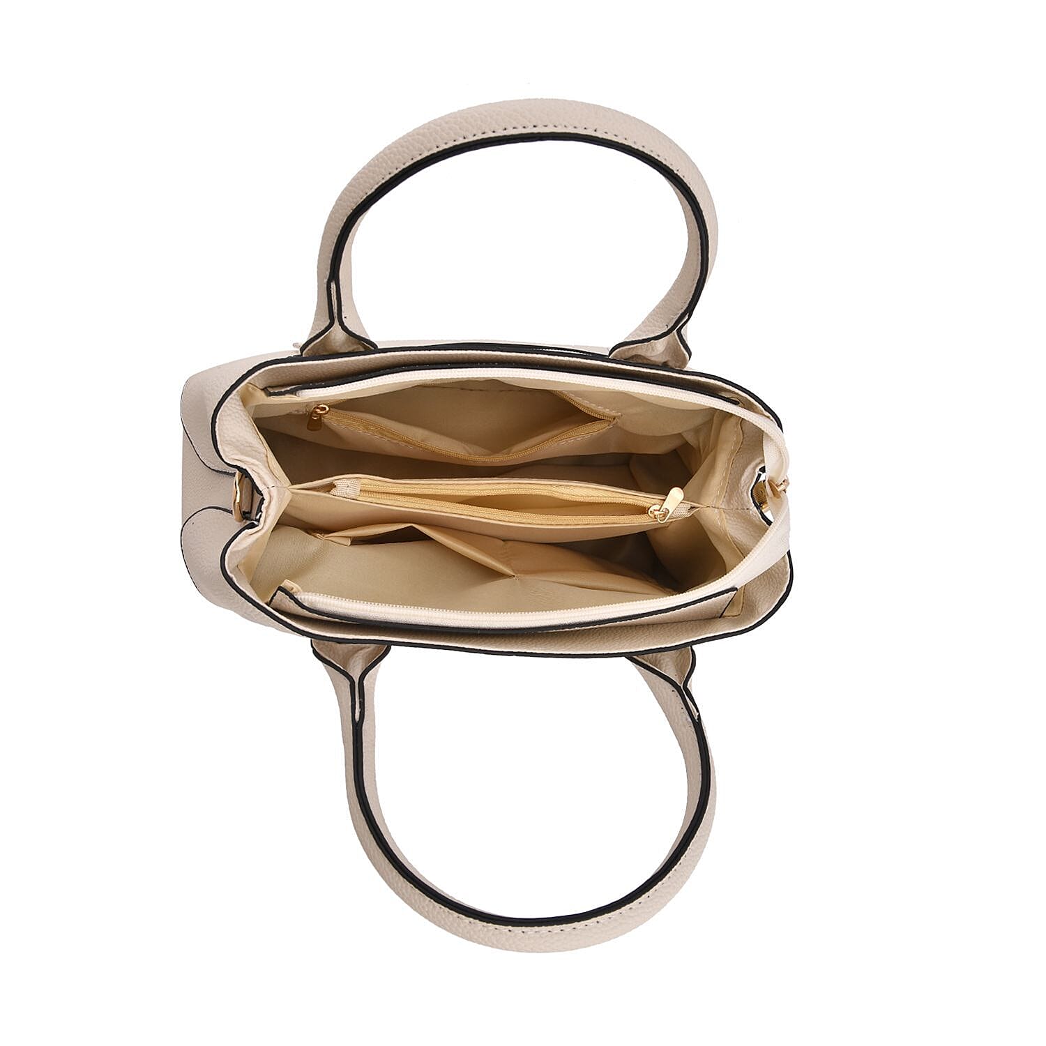 Crossbody Convertible Bag with Detachable Long Strap - White