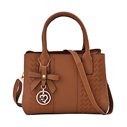 Crossbody Convertible Bag with Detachable Long Strap (Size 29x21x13 cm) - Black