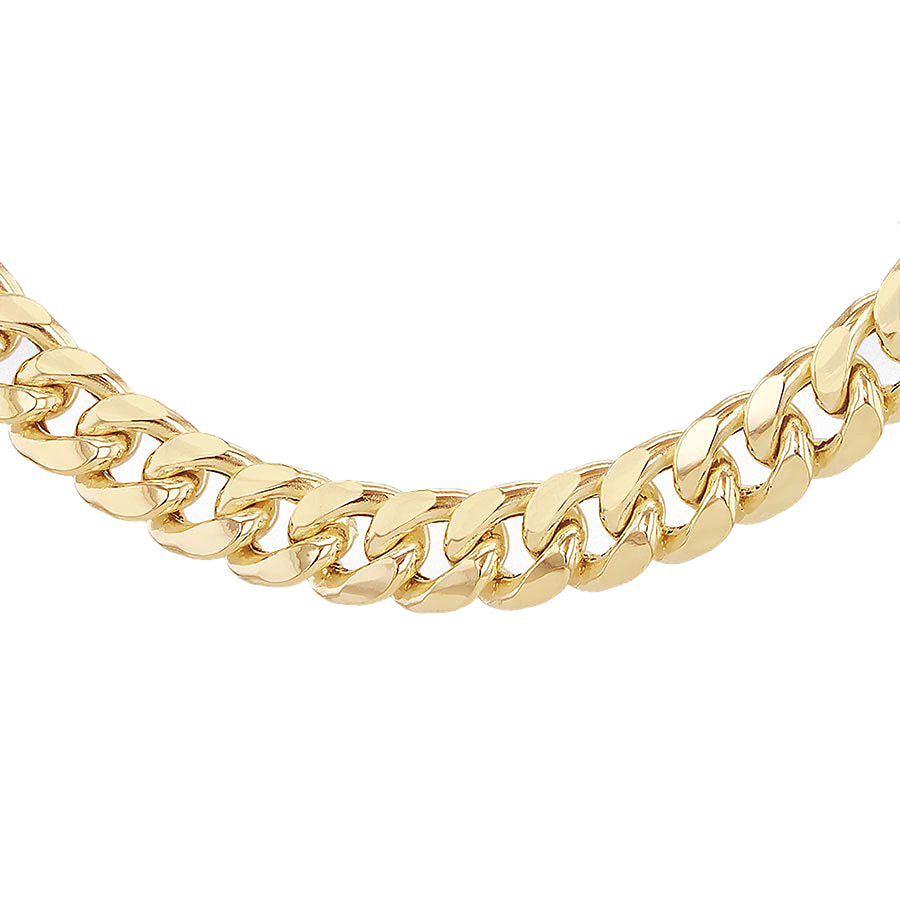 Hatton Garden Close Out Deal- 9K Yellow Gold Miami Cuban Necklace (Size - 22) With Lobster Clasp, Gold Wt. 18.20 Gms