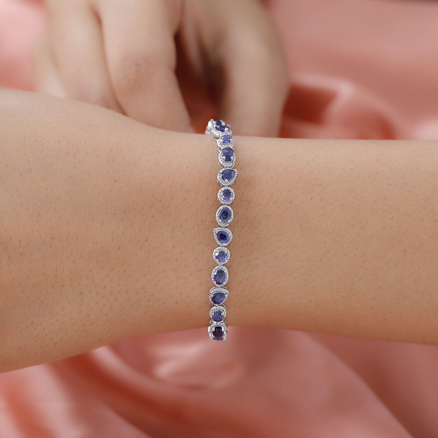 Sterling silver deals sapphire bracelet