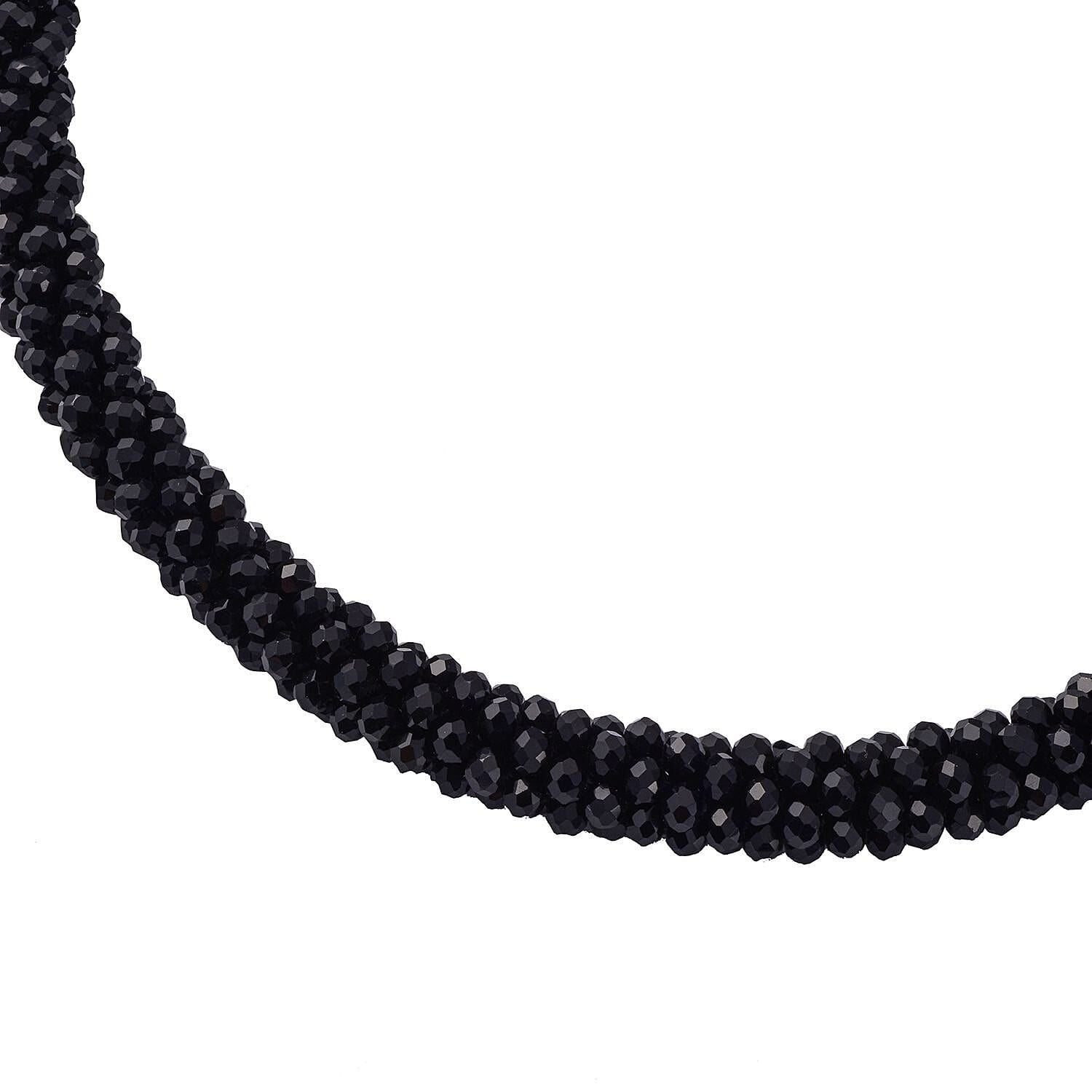 Simulated Black Spinel Beads Necklace (Size - 20)