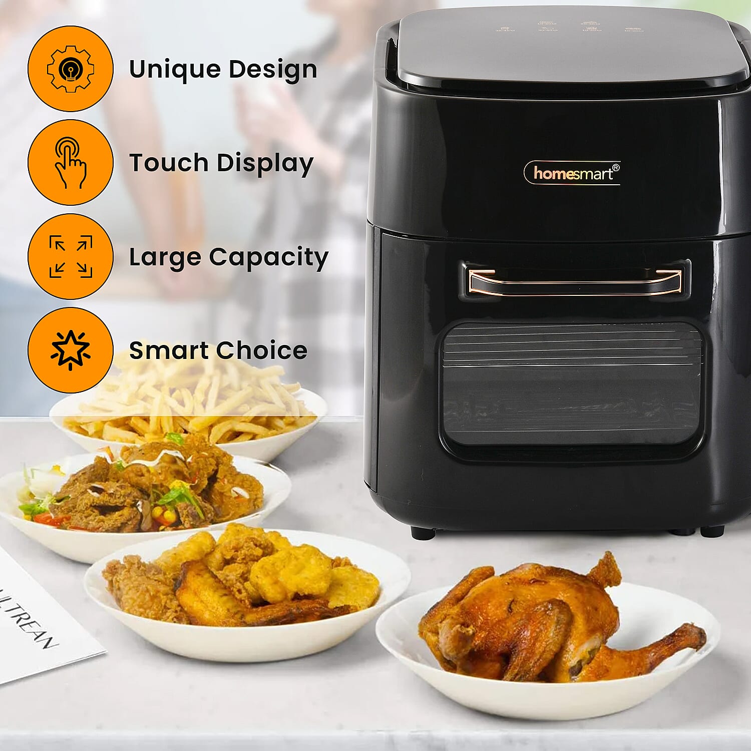 Homesmart 15 Litre Air Fryer (1400W) - Black
