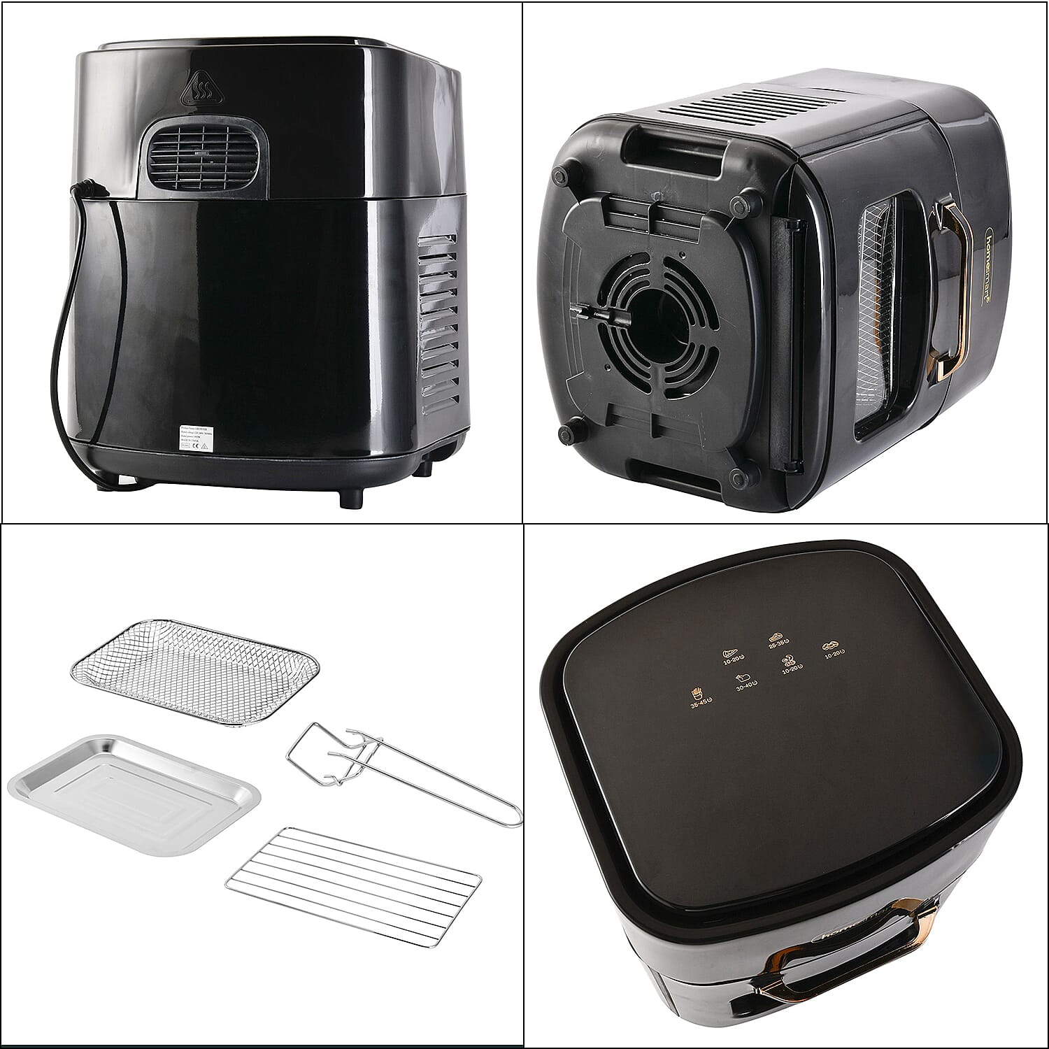 Homesmart 15 Litre Air Fryer (1400W) - Black