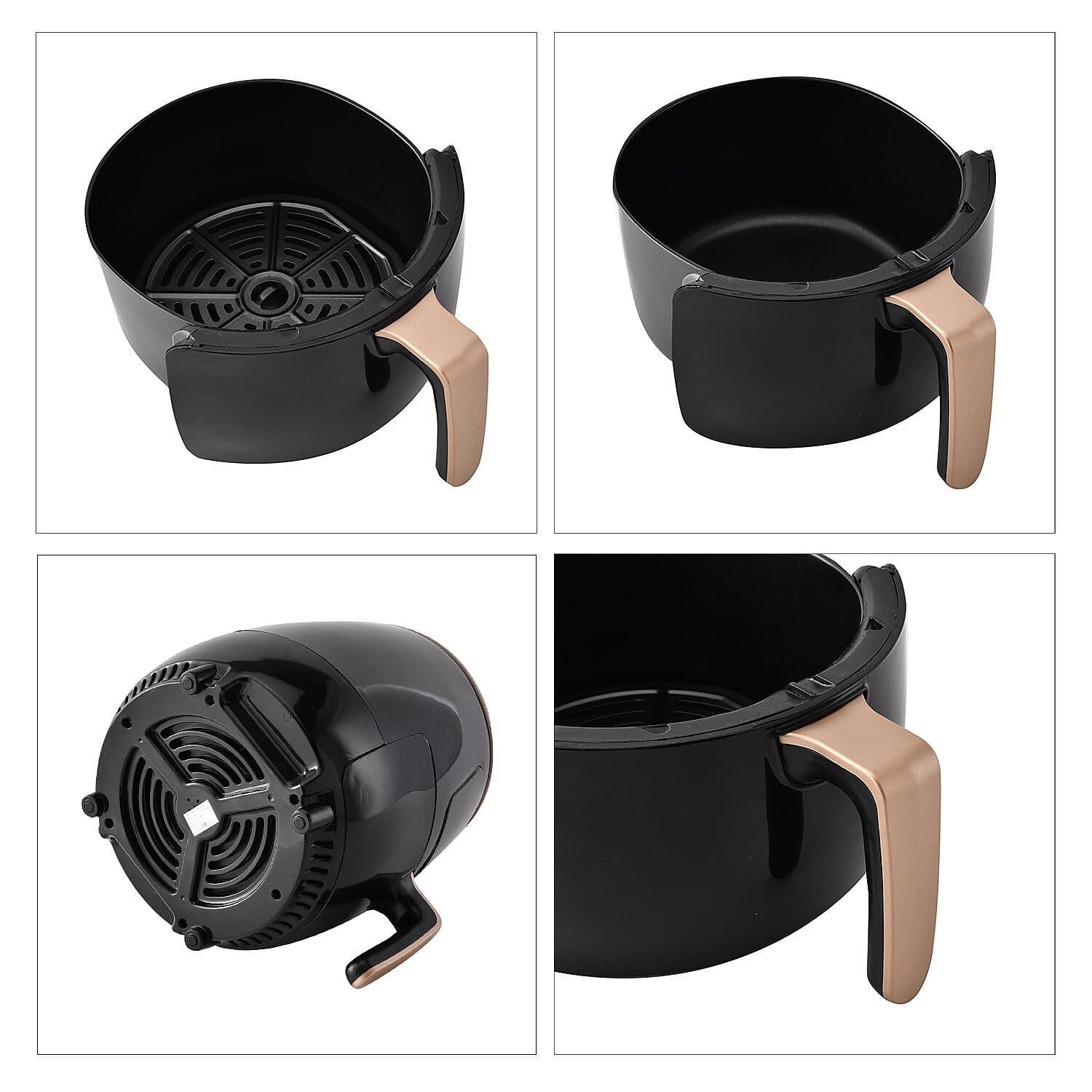 Homesmart Air Fryer 4.5L (1400W) - Air Fry, Roast, Bake, Reheat - Uses little to no oil, - Black (34x30cm)