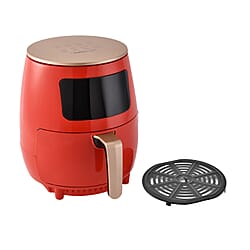 Homesmart Air Fryer 4.5L (1400W) - Air Fry, Roast, Bake, Reheat - Uses little to no oil, - Red(34x30cm)