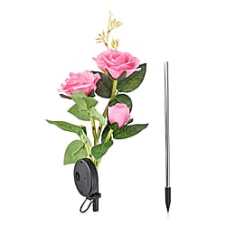 3 Heads Solar Sunflower LED Light for Outdoor (Size 80cm) - Yellow