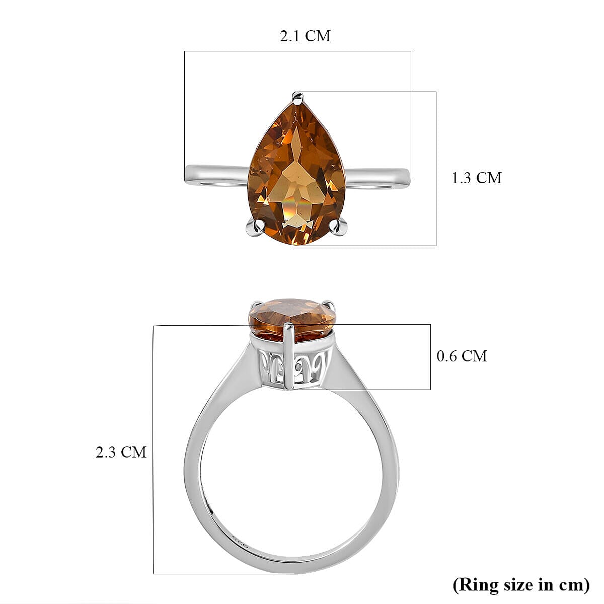 Autumn Alexite Solitaire Ring in Platinum Overlay Sterling Silver 2.84 Ct.