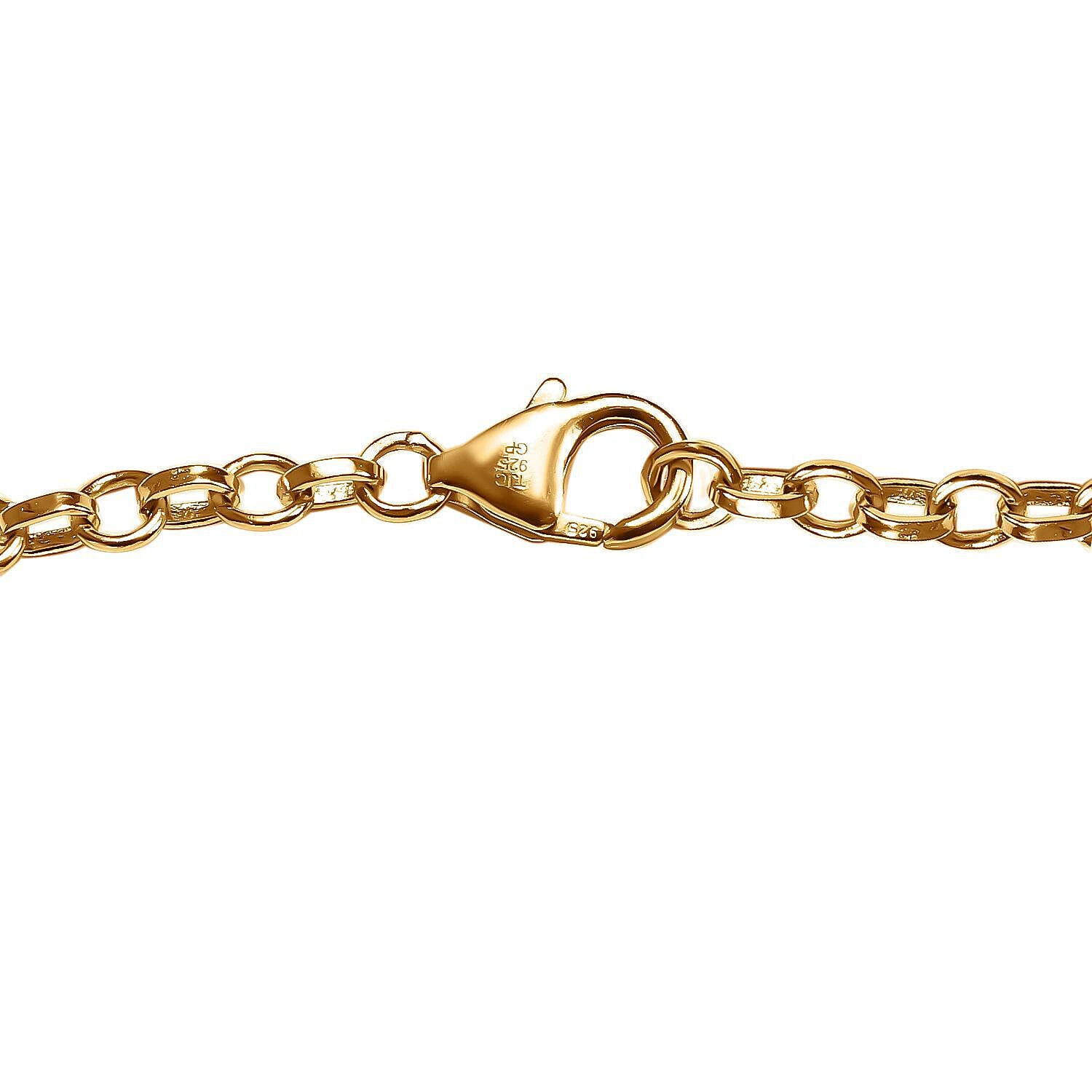 GP Celestial Dream Collection - African Ruby and Natural Zircon Necklace (Size - 20) in 18K Yellow Gold Vermeil Plated Sterling Silver 16.10 Ct