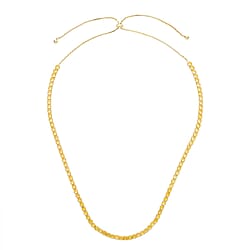 Pink Cubic Zirconia  Necklace (Size - 26 Adjustable ) in Rose Gold Tone