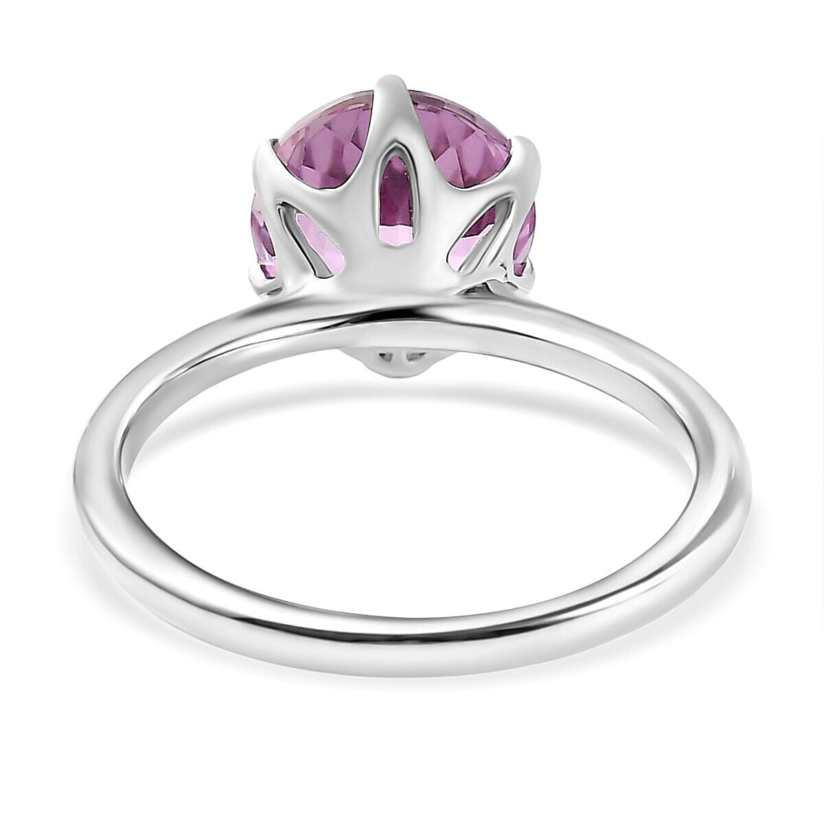 Doorbuster - RHAPSODY 950 Platinum AAAA Patroke Kunzite Ring 3.35 Ct.