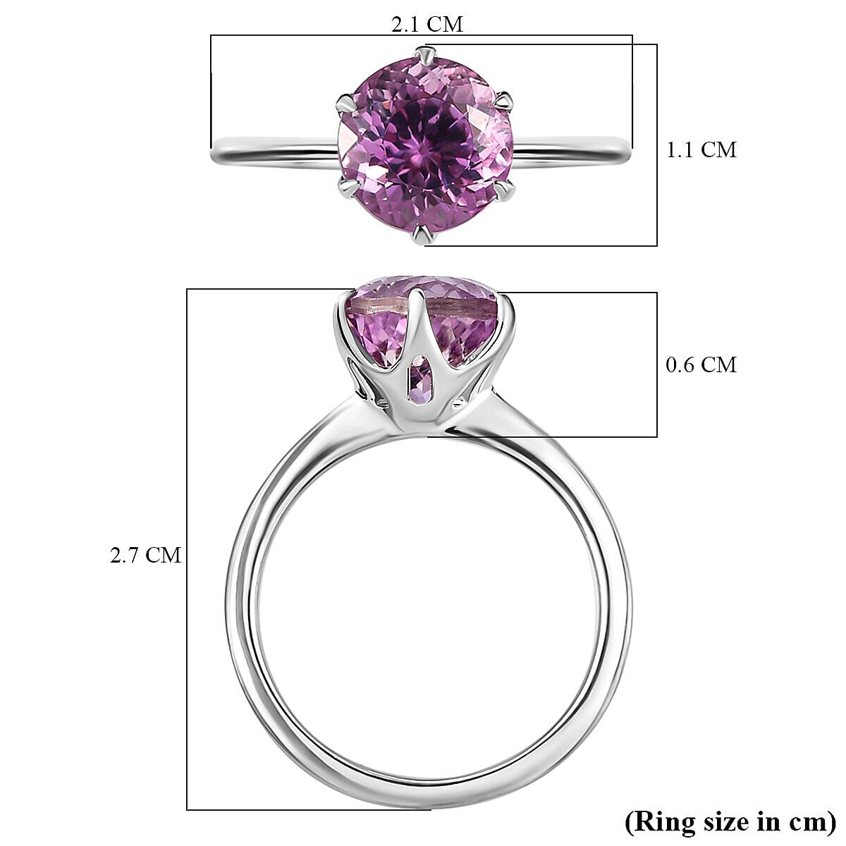 Doorbuster - RHAPSODY 950 Platinum AAAA Patroke Kunzite Ring 3.35 Ct.