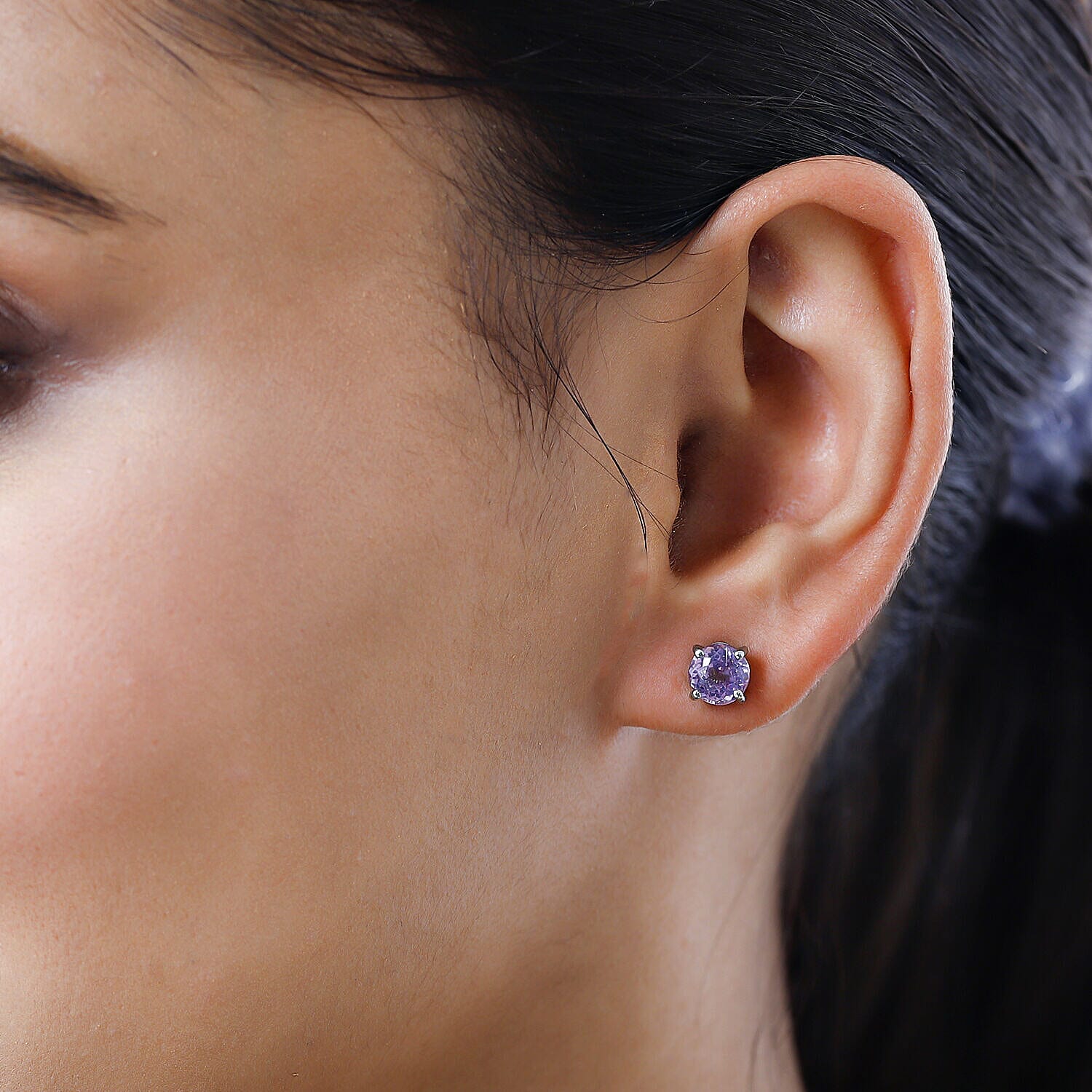 RHAPSODY 950 Platinum AAAA Urucum Kunzite Stud Earrings (with Screw Back) 3.50 Ct