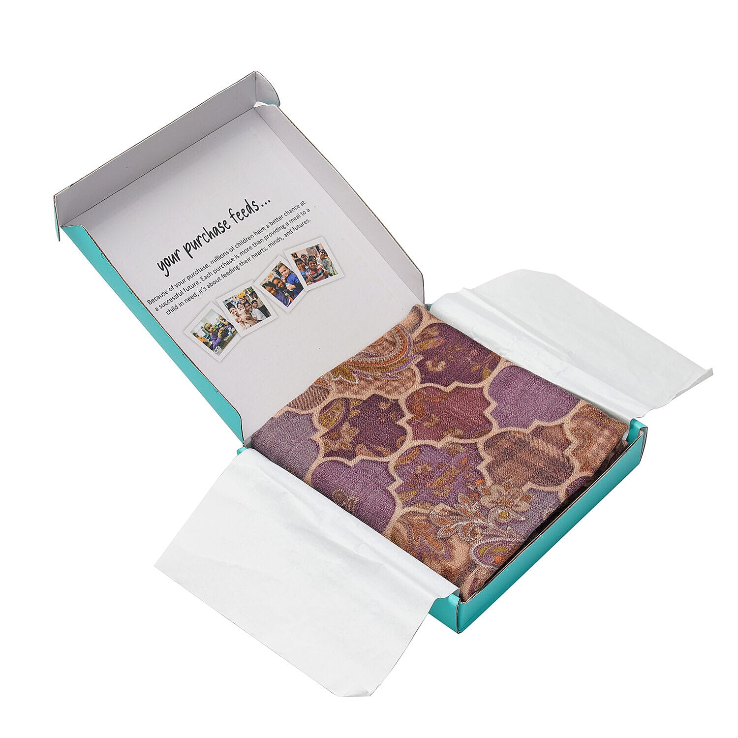 La Marey Cashmere Wool Arabesque Scarf - Dark Brown