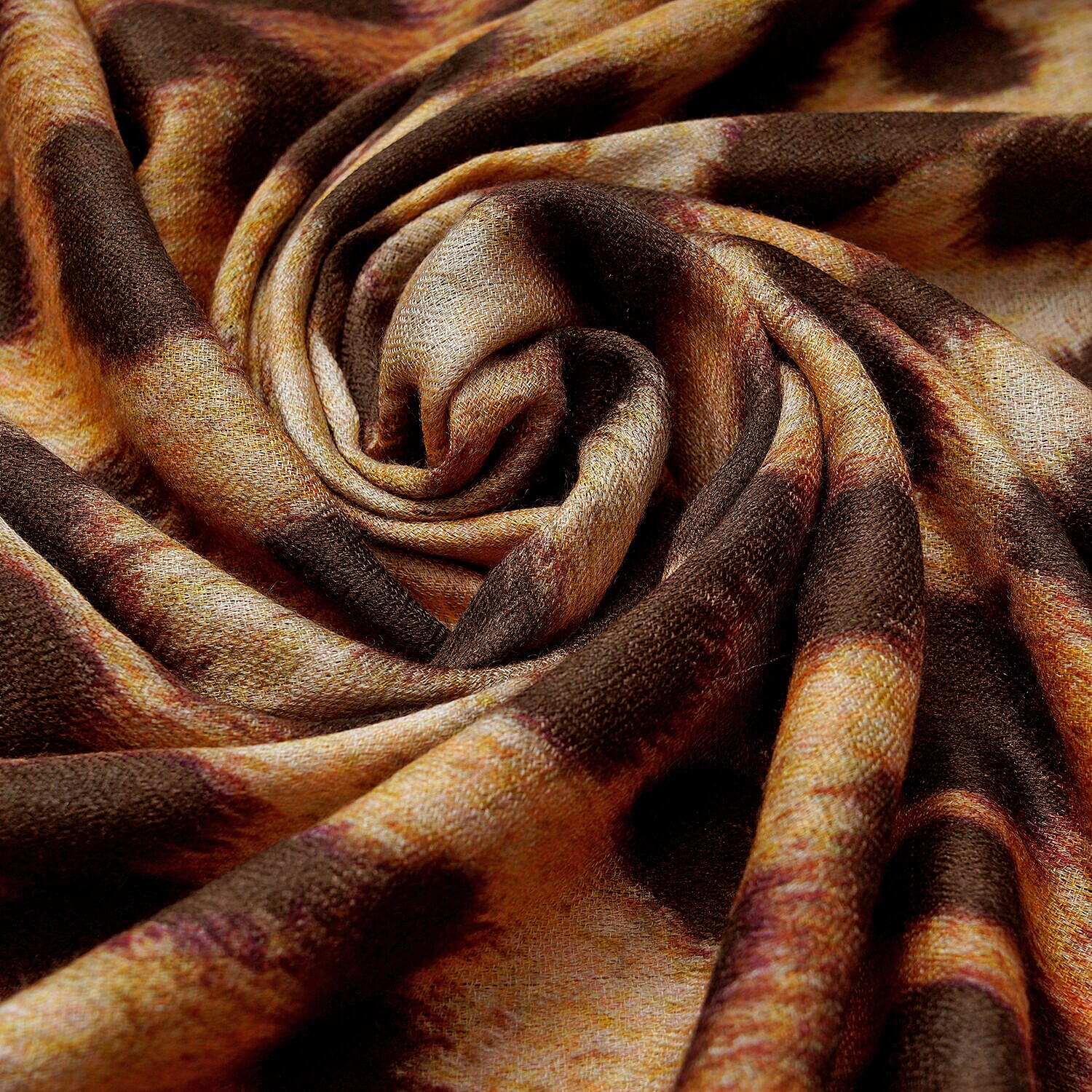 Closeout Deal- LA MAREY 100% Cashmere Wool Leopard Pattern Scarf (Size 195x70 Cm) - Leopard