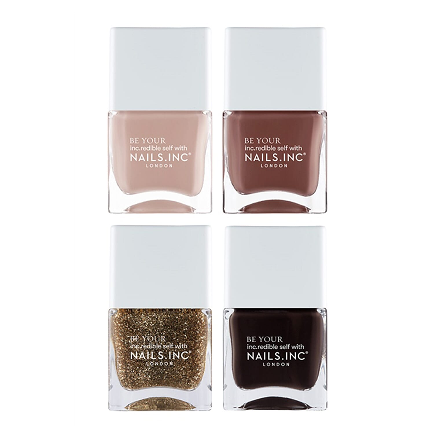 Nails Inc :Kt Cute But Cookie Quad (Incl .Chip Street ,Bakers Passage , Bakery Close , Sugar Lane )