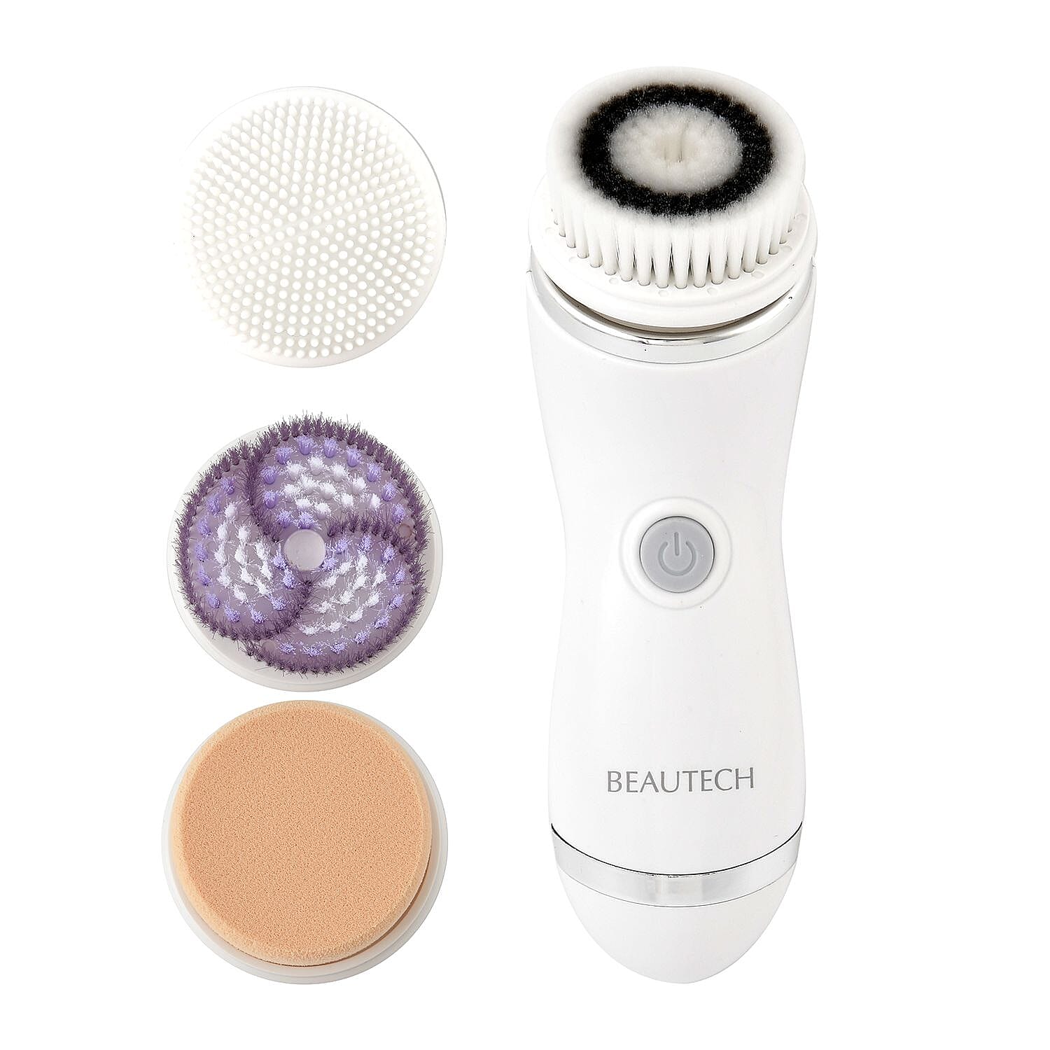 Beautech 4 in 1 Facial Cleansing Brush (2 AA Batteries,Not Inc.)