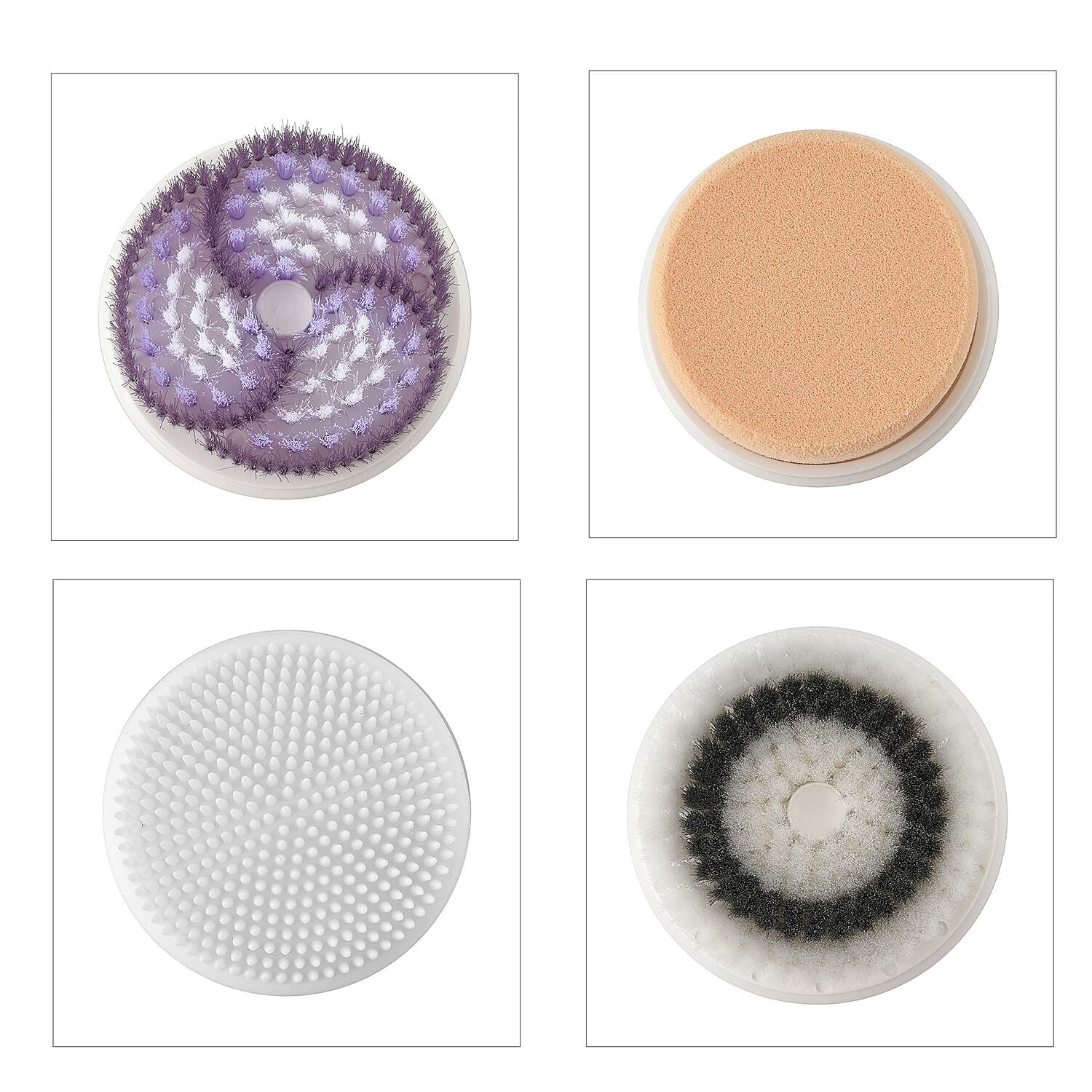 Beautech 4 in 1 Facial Cleansing Brush (2 AA Batteries,Not Inc.)