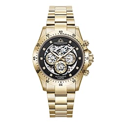 500 EVER MADE- Christophe Duchamp Hand Assembled Automatic Skeleton Diamond Swiss Movement Grand Mont Watch Gold