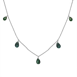Multi-Tourmaline  NecklaceE (Size - 20)  Sterling Silver 4.98 ct  4.980  Ct.