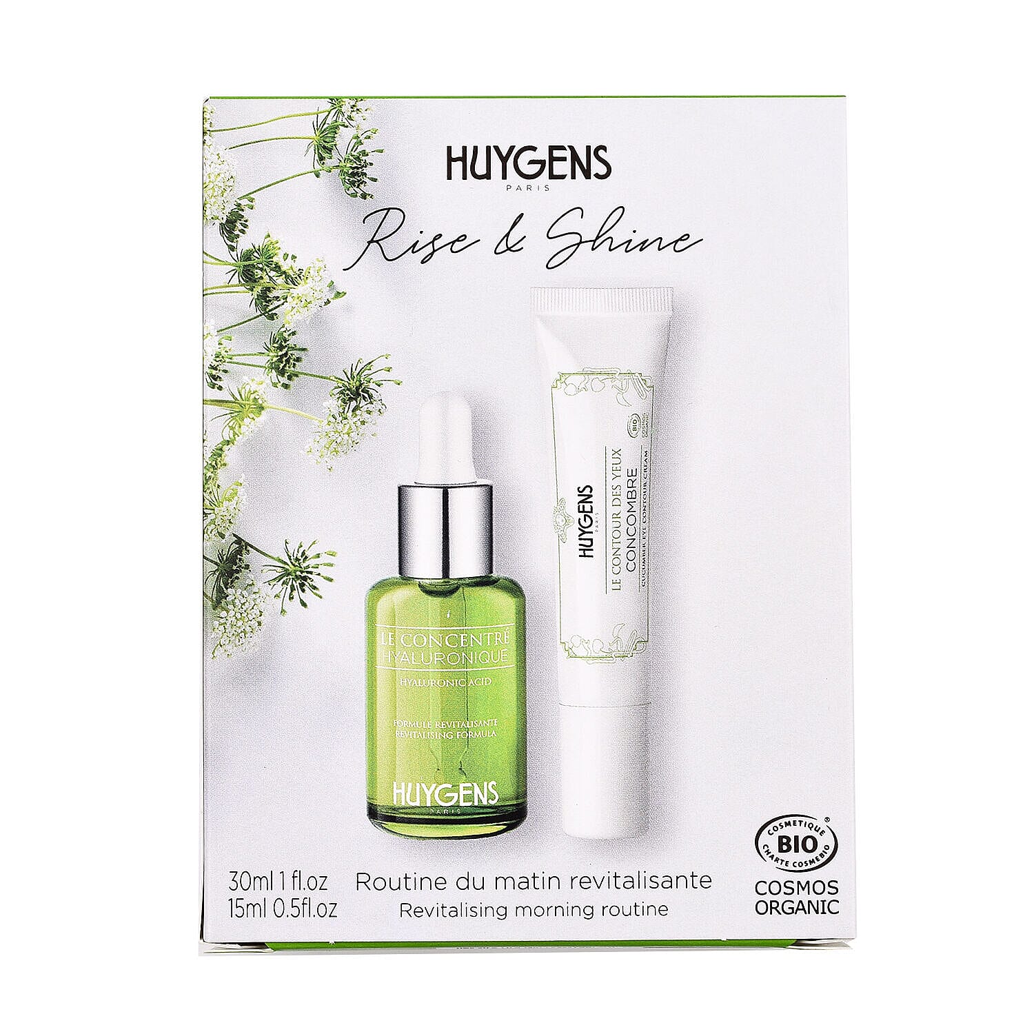 Huygens Facial Product (Hyaluronic Acid Concentrate 30ml and Eye Cream 50ml)