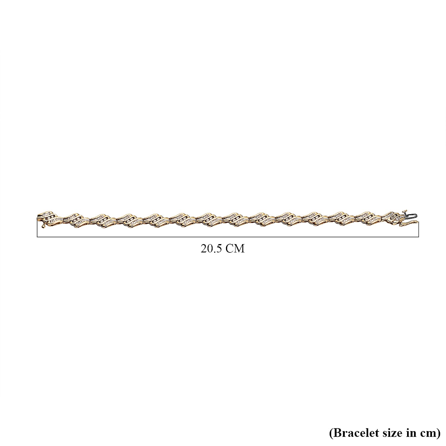 New York Close Deal - 9K Yellow Gold Diamond (I2-G-H) Bracelet (Size - 7.25) 2.00 Ct, Gold Wt 12.73 Gms