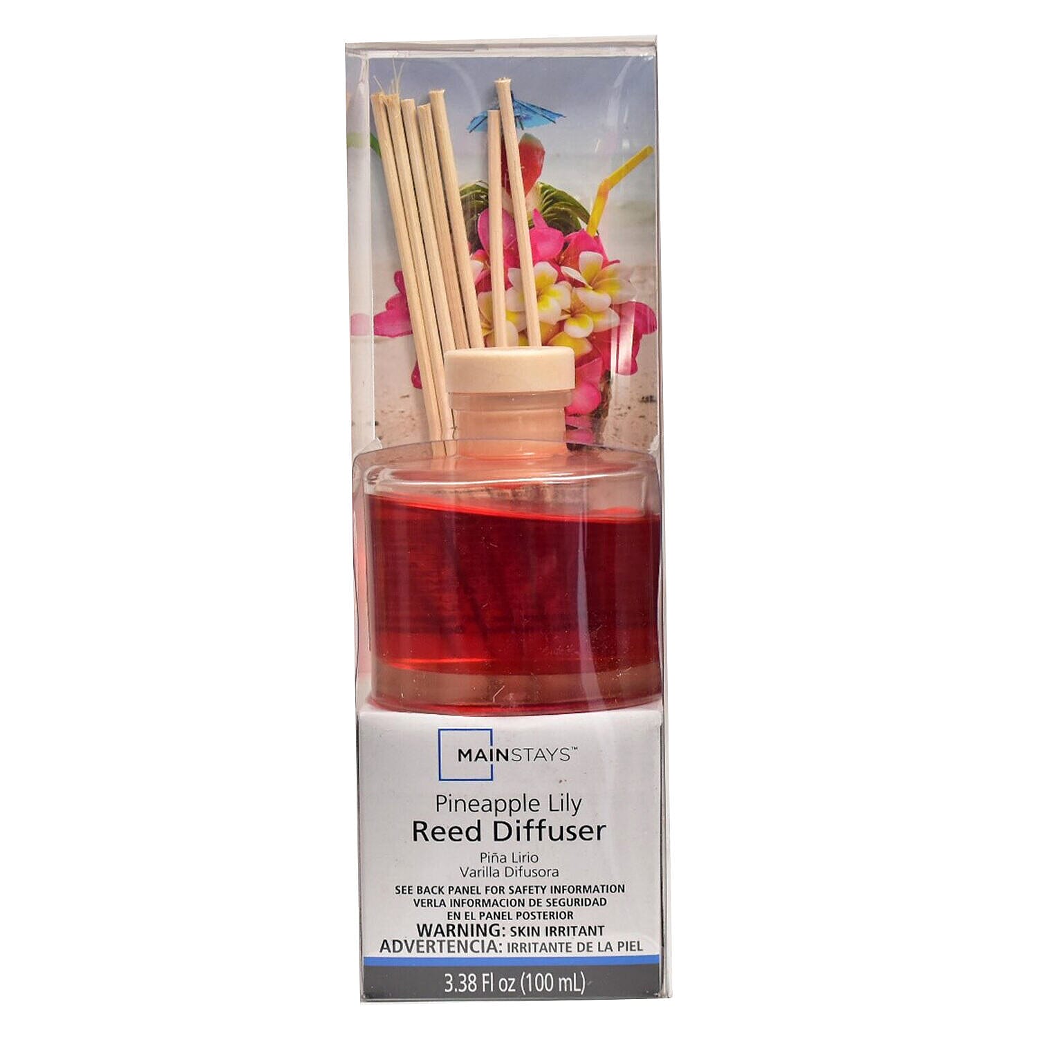 Reed Diffuser Fresh Cotton Scented 100ml - Red 