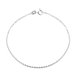 Doorbuster - Sterling Silver Bracelet (Size - 7.25) With Spring Ring Clasp.