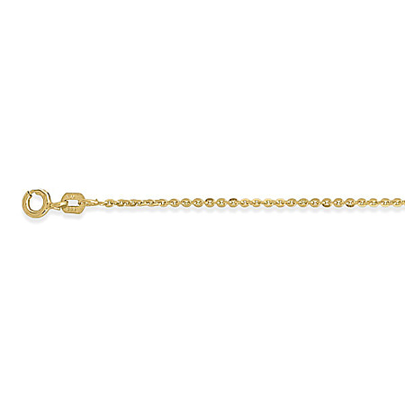 Yellow Gold Plated Sterling Silver Bracelet (Size - 7.25) With Spring Ring Clasp.