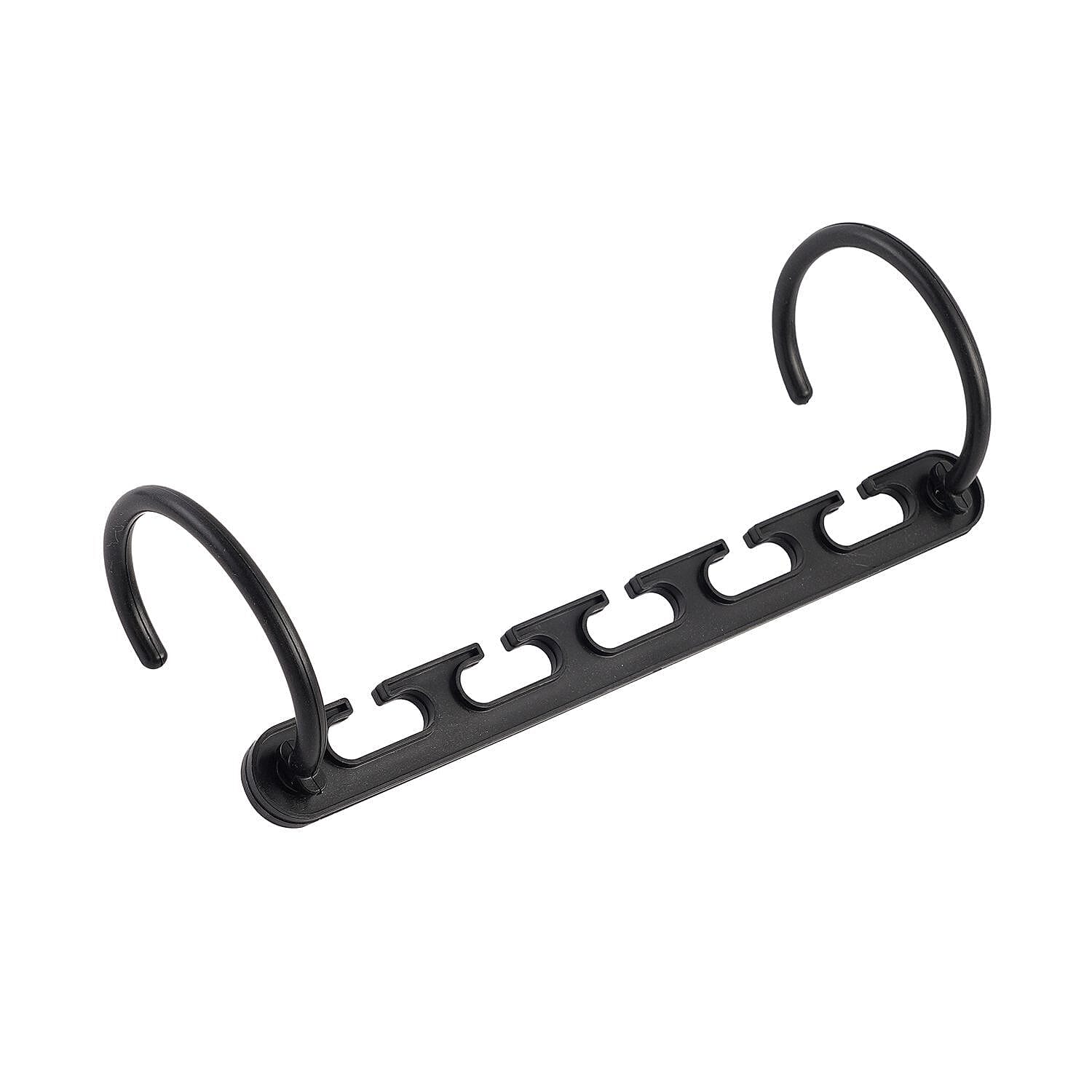 8 Piece Set - Space Saving Hanger (Size 10x7 Cm) - Black